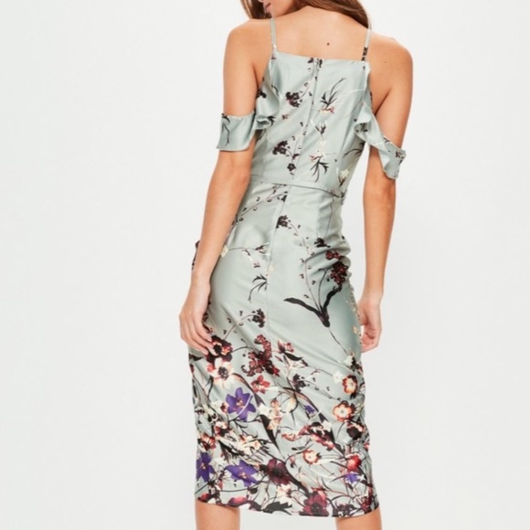 Missguided floral midi dress - Picture 2 of 4